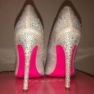 CRYSTAL PINK BOTTOM HEELS